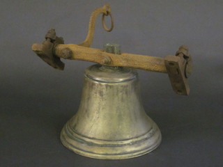 A Victorian brass bell 9"  ILLUSTRATED