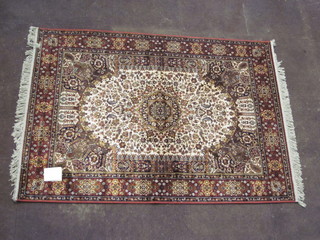 A Belgian cotton Persian style rug 67" x 51"