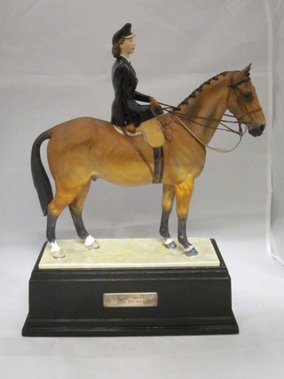 A Royal Worcester limited edition figure - Princess Elizabeth Colonel Grenadier Guards no. 31, ears chipped,