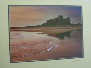 Dawn Johnson, a coloured photograph "Castle by a Bay" 10" x  14"