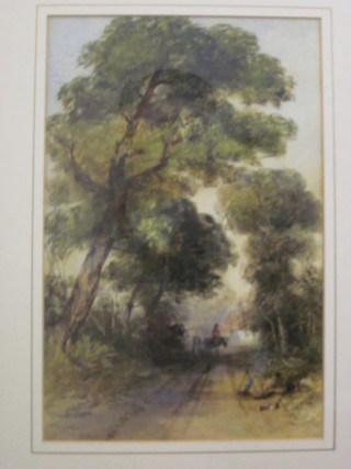 T C D, watercolour drawing "The Tinker" dated 1864 11" x 7  1/2"