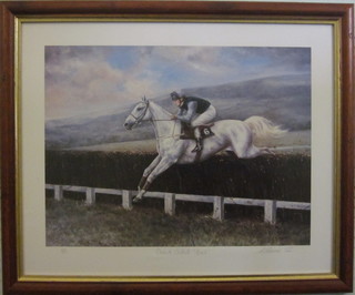 Maxine Cox, signed limited edition print "Desert Orchid Gold" 14" x 19"