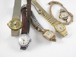 5 various ladies wristwatches