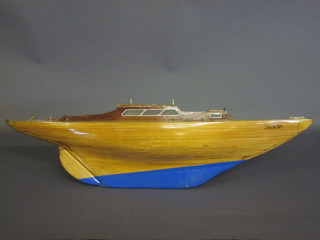 A wooden model of the motor boat Gracia 36"