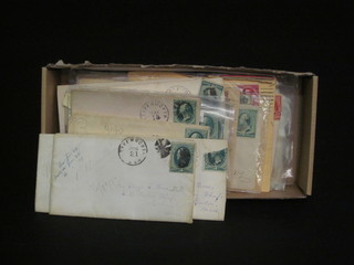 A collection of 19th Century stamped envelopes