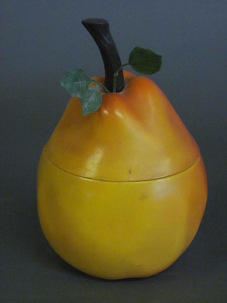 A 1960's novelty ice bucket in the form of a pear 10"