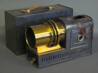 A Magic Lantern by Stanley Optical of London in a metal case