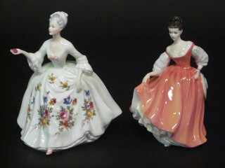 A Royal Doulton figure - Diana HN2468 together with 1 other -  Fair Lady HN2835