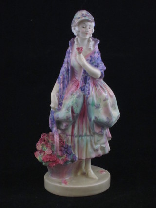 A Royal Doulton figure - Phyllis HN1420, based marked potted  by Doulton & Co, slight crack to base,