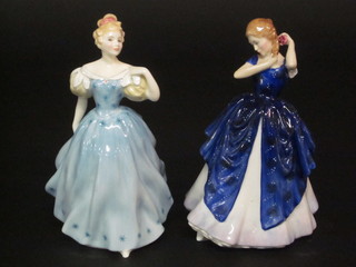 A Royal Doulton figure - Enchantment HN2178 and 1 other -  Laura HN1336, base signed and dated 1988