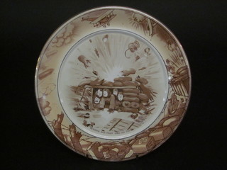 A Grimwades Bairnsfather plate - Where Did That One Go To  10"