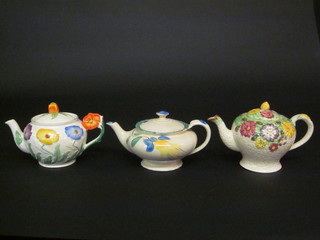 A Grindley teapot, a Myott teapot and an Arthur Wood teapot