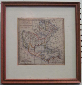 An 18th Century map - Amerique 6" x 6"