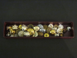 A collection of military buttons