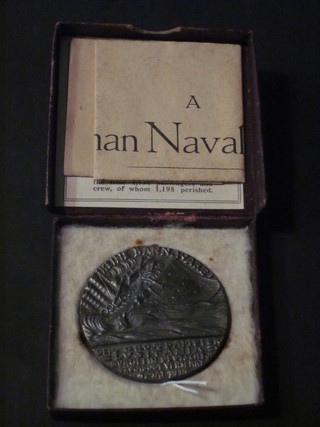 A Lucitania medal, boxed