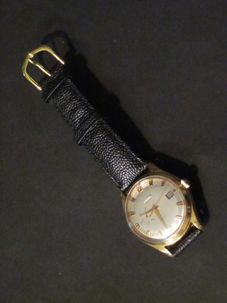 A gentleman's Rex Hora wristwatch contained in an 18ct gold  case