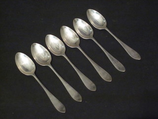 A set of 6 silver coffee spoons, Sheffield 1924, 2 ozs