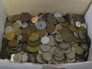 A large collection of coins