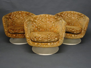3 1960's Lurashell plastic chairs