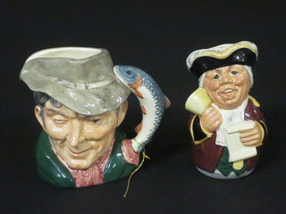 A Royal Doulton character jug - Mr Tonsil 4" and 1 other The  Poacher 4"