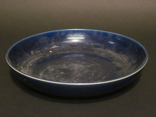 An Oriental blue ground bowl 13"