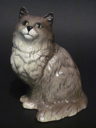 A Beswick figure of a seated cat, marked Beswick England 1867, 8"