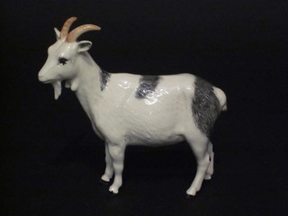 A Beswick figure of a standing white goat 5"