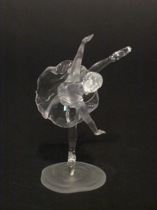 A Swarovski Crystal figure of a ballerina 6"