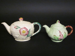 A Carltonware Australian design leaf shaped teapot and 1 other Carltonware teapot