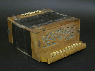 A Concert model accordion with 33 buttons, 1 missing,
