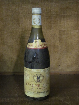 A bottle of 1978 Beaune Premier Cru Cuvee Napoleon