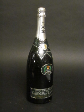 A Magnum of 1977 Moet et Chandon Champagne for the Queens  Silver Jubilee, low on the neck,