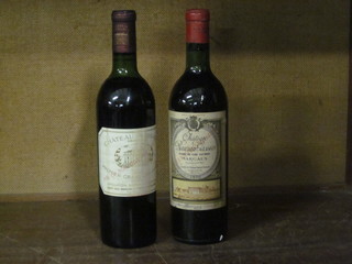 A bottle of 1970 Chateau Margaux and a bottle of 1970 Chateau  Rauzan Gassies Margaux  