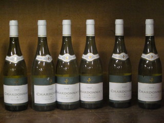 6 bottles of 2009 Chardonnay Vin de Pays D'oc wine