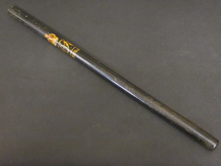 A Victorian wand of office marked I Rest Com 4. Wand
