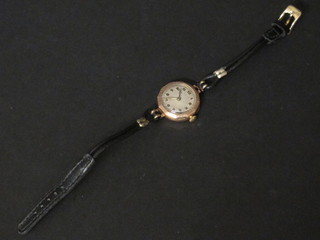 A lady's Rolex wristwatch contained in a gold case