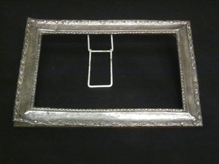 A silver easel photograph frame 13", requires attention,