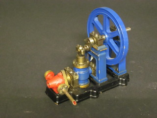 A twin piston stationary engine 5"  ILLUSTRATED