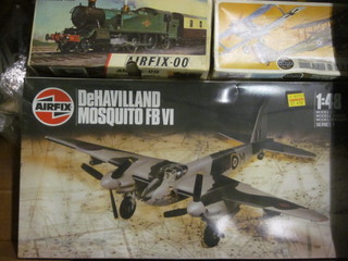 A collection of various Airfix model kits
