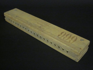 A wooden cigar press marked Hart & Hertel no. 2361  Schwetzingen