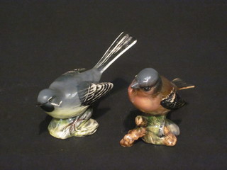 2 Beswick birds - Grey Wagtail 1041 and Chaffinch 991, chip to tail