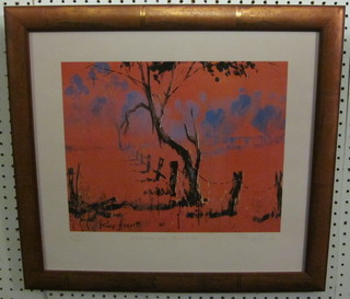 Rolf Harris, a limited edition coloured print "Australian Sun  Rise" 11" x 14"