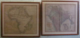 John Cary, A New Map of Africa and 1 other - a New Map of  Hindoostan 1806
