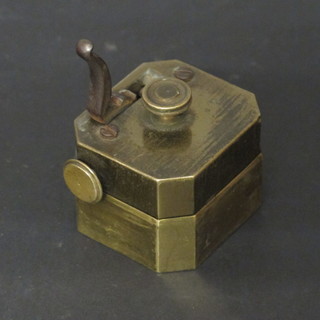 A 19th Century brass and steel scarifier marked Fullers  Improved, Roberts 1811