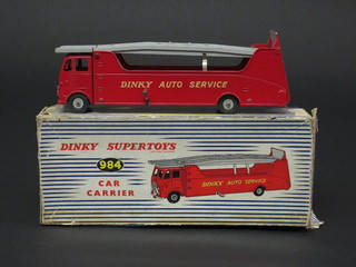 A Dinky Supertoys car carrier no. 984, boxed