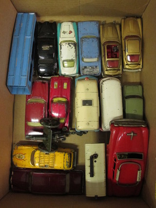 A collection of various toy cars