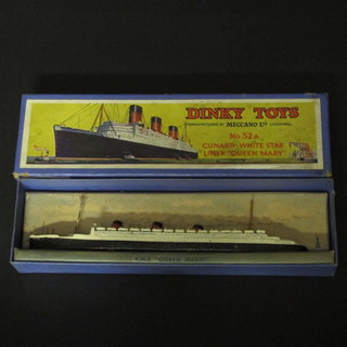 A Dinky model Cunard White Star Liner Queen Mary no.52A