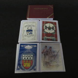 3 loose leaf albums of postcards