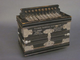 A Kalbe's Imperial accordion with 10 buttons