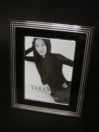 A Wedgwood silver plated Vera Wang easel photograph frame  14" x 11"